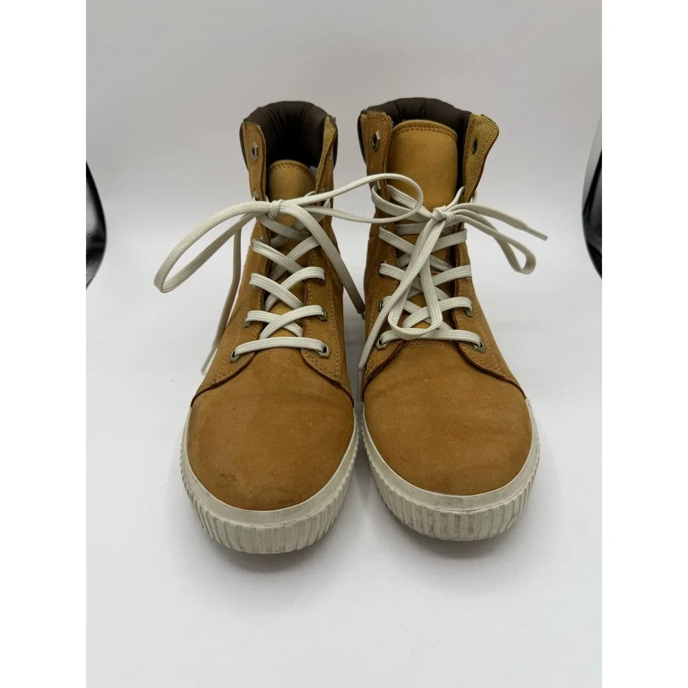 Timberland Skyla Bay Wheat Nubuck High Top Sneakers Womens 9.5